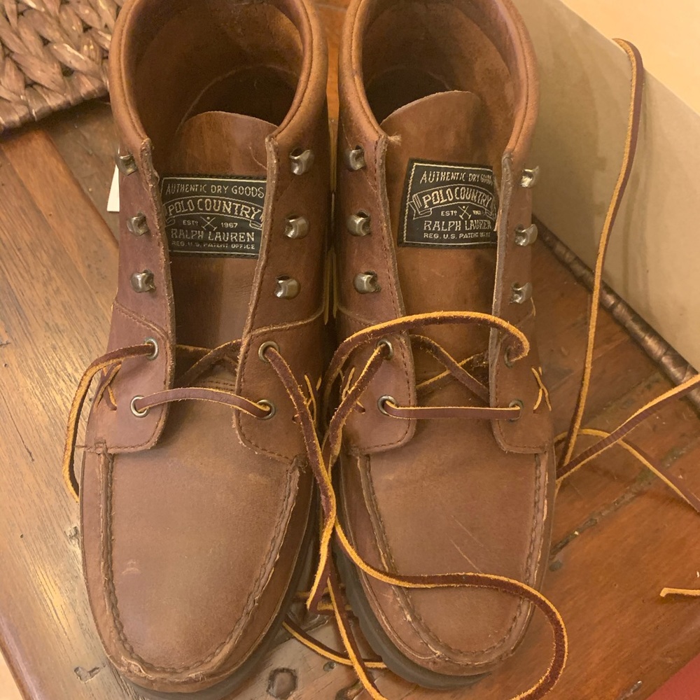 Vintage 90’s Ralph Lauren men’s leather boots